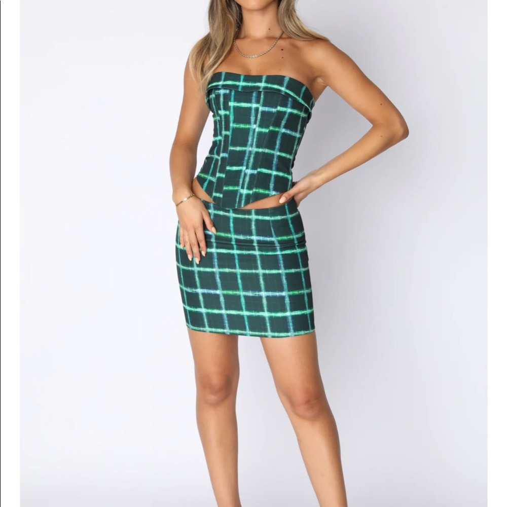 White Fox Boutique plaid set
